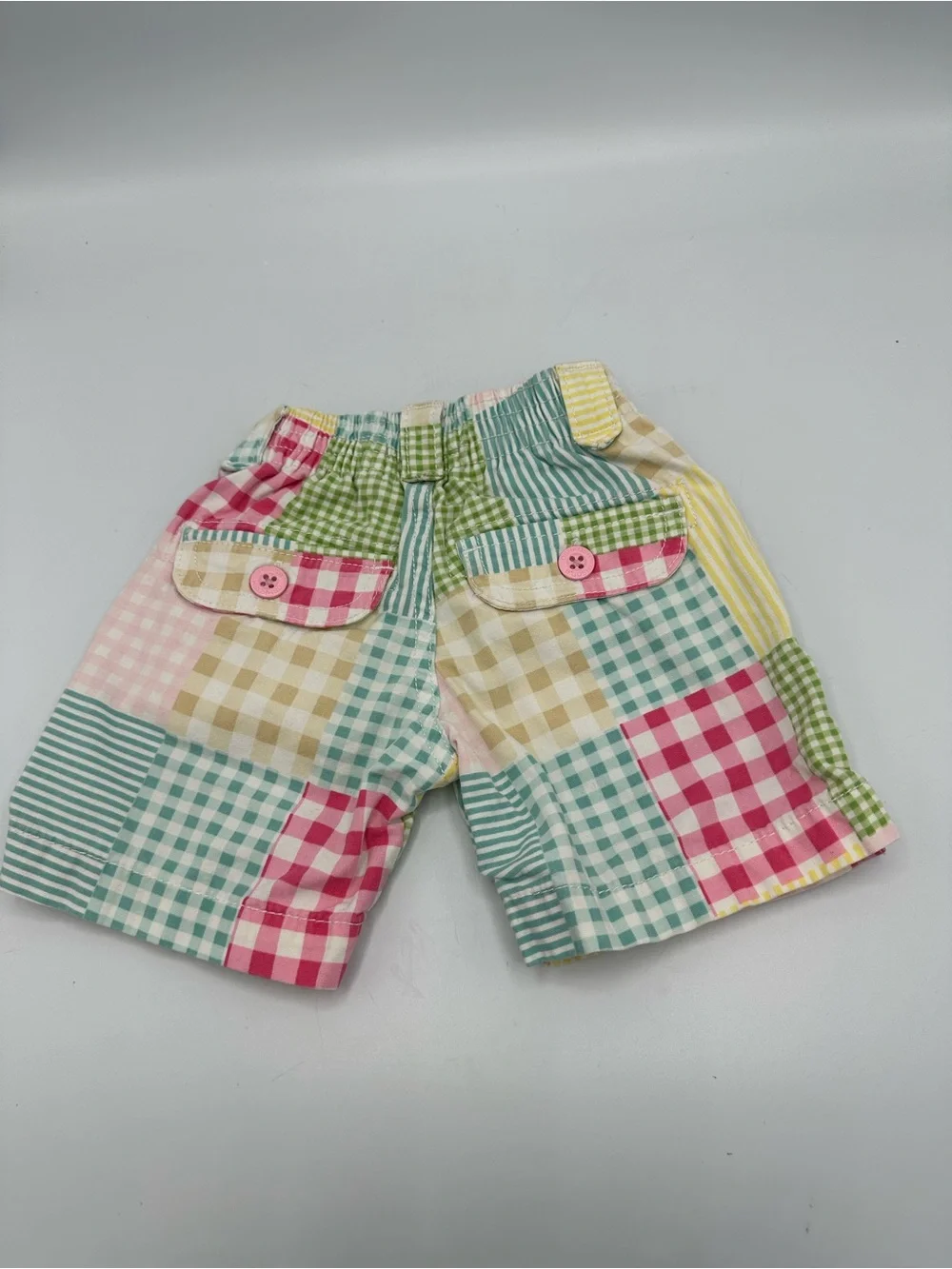 OshKosh Bgosh Toddler Girls Patchwork Plaid Gingham Shorts Multi Color 2T